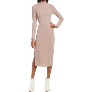 FLORET STUDIOS Twist Back Long Sleeve Ribbed Sweater Dress ❤️IN STORES❤️